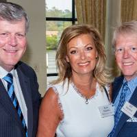 President Haas with Bill and Starr Humphries.
